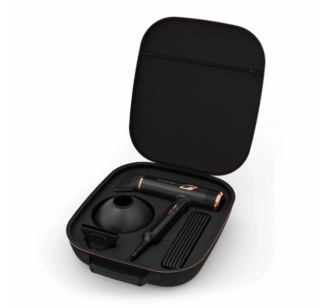 Фен Rowenta Ultimate Experience Maestria, 2000Вт, 3 режими, дифузор, кейс для зберігання, іоніз-я, хол. обдув, чорний