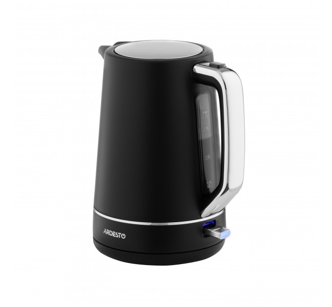 Електрочайник ARDESTO Timeless Elegance, 1.7л, Otter, пластик, чорний матовий