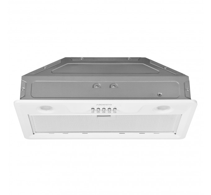 Вытяжка ARDESTO встраиваемая, 52см, 700м3ч, метал, 2х1Вт LED, кнопочное, белый