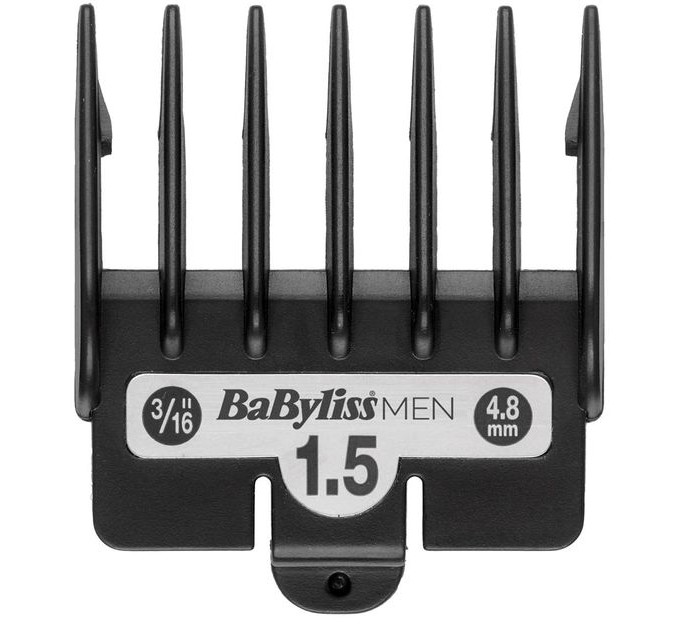 Машинка для стрижки Babyliss Super-X Metal Series, сеть+акум., вибрационный мотор, насадок-10, кейс, чехол, расческа в компл., сталь, серый