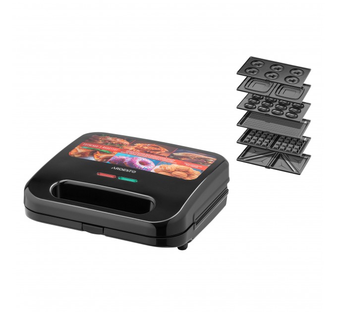 Мультимейкер ARDESTO, 700Вт, коплект-6 пластин, корпус-пластик, чёрный