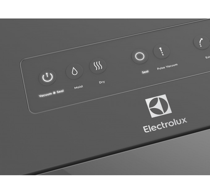 Вакууматор Electrolux для рулонов, пакетов, контейнеров, 120Вт, 30см, электронное управл., +1 рулон, пластик, серый