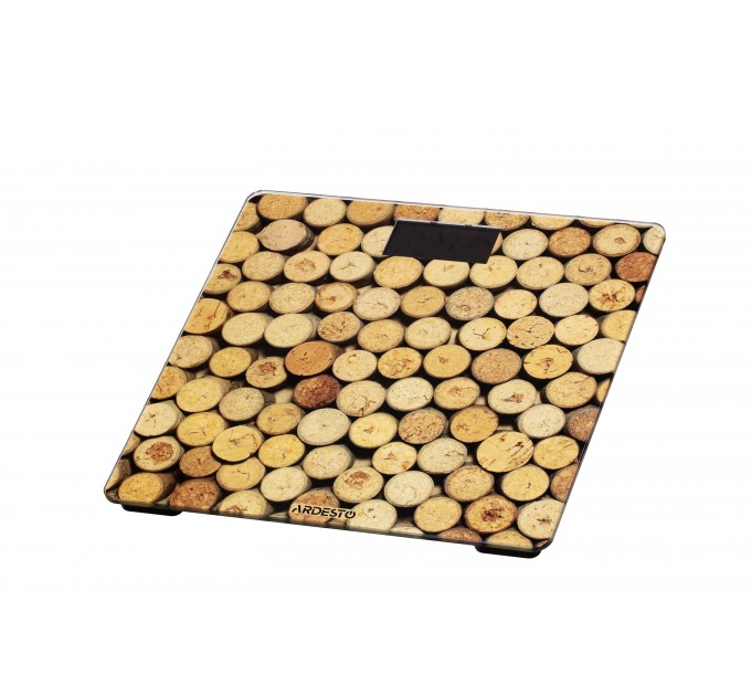 Весы ARDESTO напольные Cork, 150кг, AAAx2 в компл, стекло, многоцветные