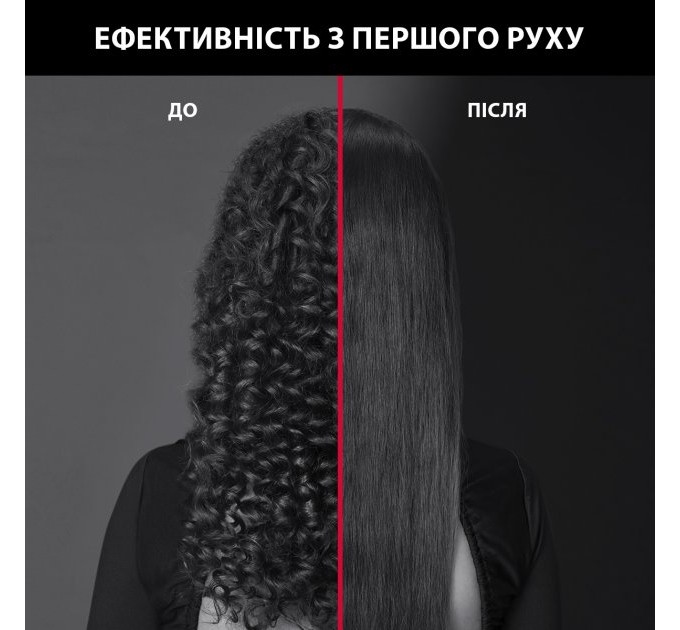 Випрямитель Rowenta x Karl Lagerfeld K/Pro Stylist Straightener, темп.режимов-8, 140-210С, дисплей, иониз., керам., черн.