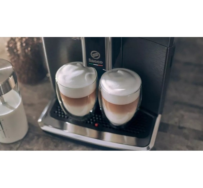 Кавомашина Saeco Xelsis Deluxe 1.7л, зерно + мелена, автомат.капучинатор, авторецептів - 22, сріблястий