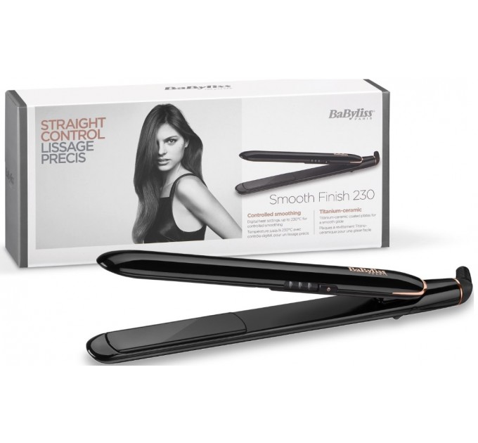 Випрямитель Babyliss Super Shine 230, 41Вт, темп.режимов-3, 180-230С, керамика, черный