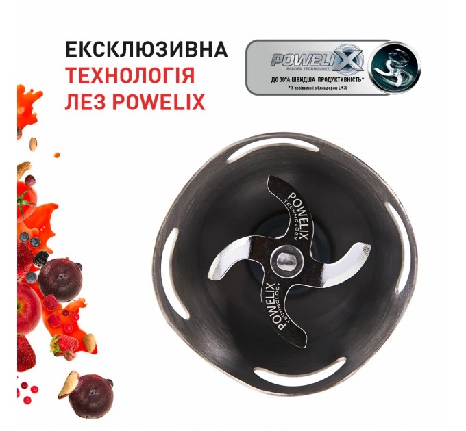 Блендер Tefal погружной Quickchef 1000Вт, 3в1, чаша-800мл, чопер-500мл, турборежим, серебристо-черный