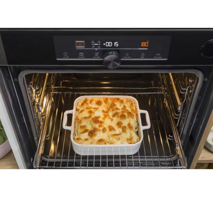 Духовой шкаф Gorenje электрический, 77л, A+, пар, дисплей, приготовление на разных уровнях, нерж