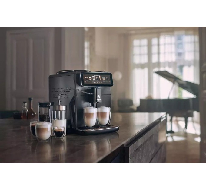 Кавомашина Saeco Xelsis Deluxe 1.7л, зерно + мелена, автомат.капучинатор, авторецептів - 22, сріблястий