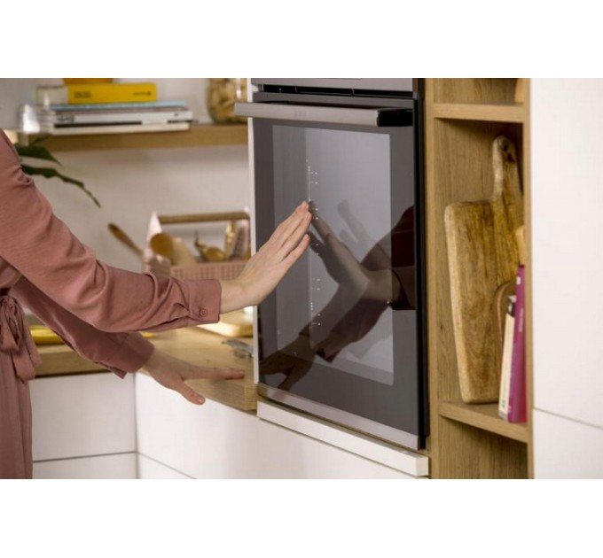 Духовой шкаф Gorenje электрический, 77л, A+, пар, дисплей, приготовление на разных уровнях, нерж