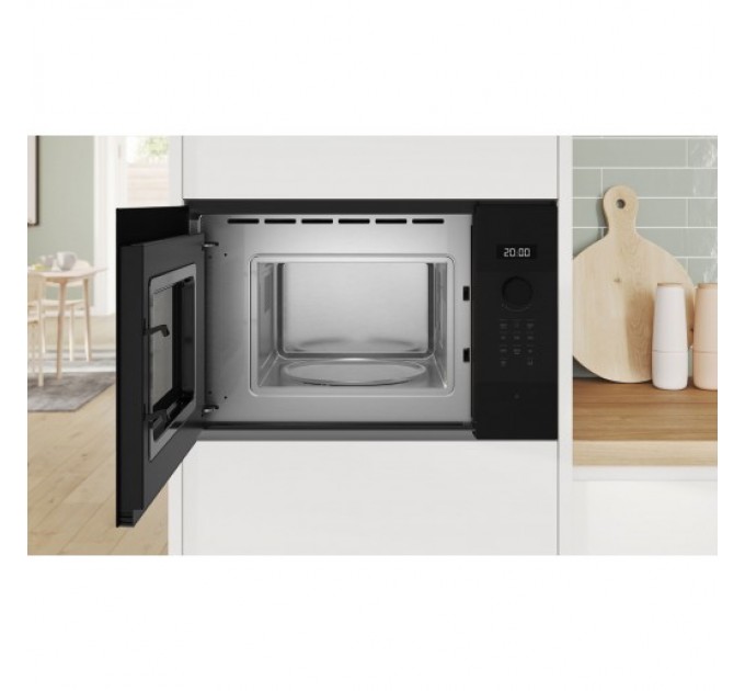 Микроволновая печь Bosch встраиваемая, 20л, электронное управление, 800Вт, дисплей, черный