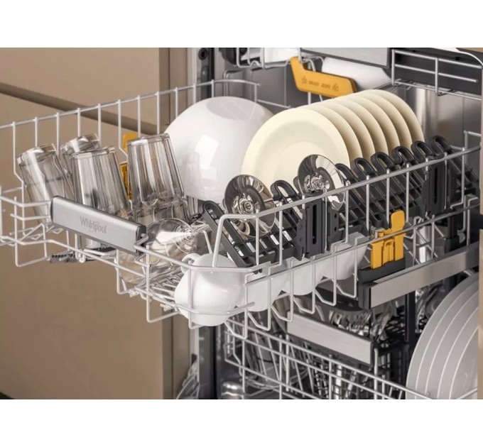 Посудомийна машина Whirlpool вбудована, 14компл., A+++, 60см, дисплей, 3й кошик, білий