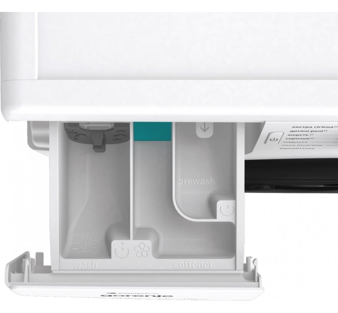 Пральна машина Gorenje фронтальна, 9кг, 1400, A+++, 46,5см, дисплей, інвертор, пара, Wi-Fi, білий