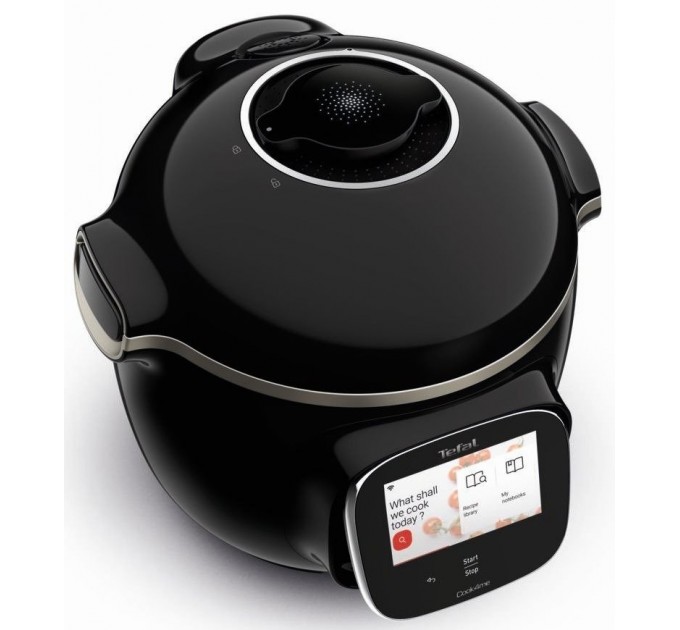 Мультиварка-скороварка Tefal Cook4me Touch, 1600Вт, чаша-6л, сенсорне керув., 13 програм, метал/пластик, чорний