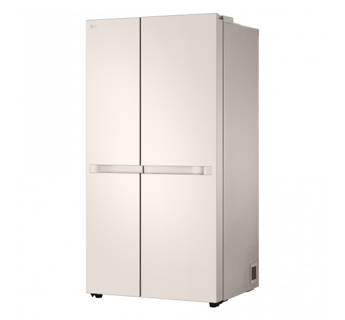 Холодильник LG SBS, 179x91х74, холод.отд.-423л, мороз.отд.-241л, 2дв., E, NF, инв., диспл внутр., бежевый