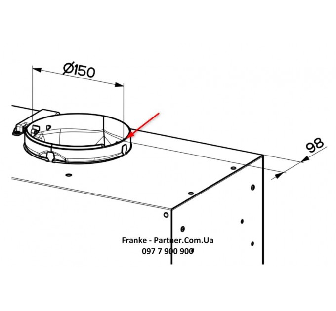 Витяжка Franke вбудовувана 70см, 1120м.куб/год, Box Flush Evo FBFE XS A70, нерж