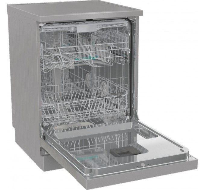 Посудомоечная машина Gorenje, 16компл., A+++, 60см, дисплей, 3 корзины, AquaStop, серый