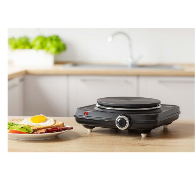 Плитка настольная Sencor электрическая, комф. - 1 на 1.5кВт, управл. - мех., черный