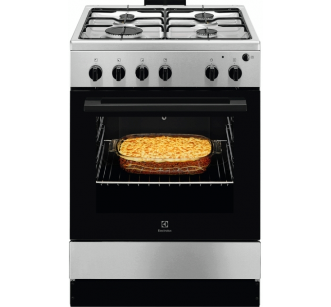 Плита Electrolux газовая, 59л, 60x60см, нерж