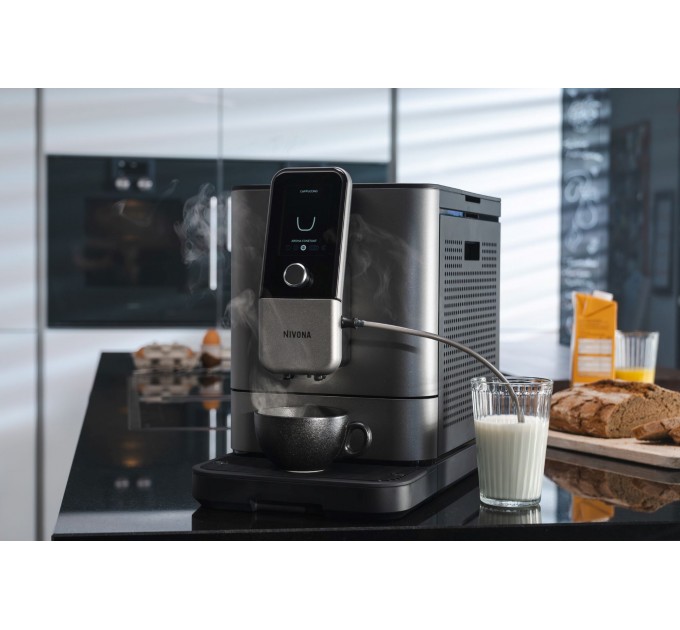 Кофемашина Nivona NIVO, 1.8л, зерно+мол., автомат.капуч, дисплей, авторецептов -8, серый