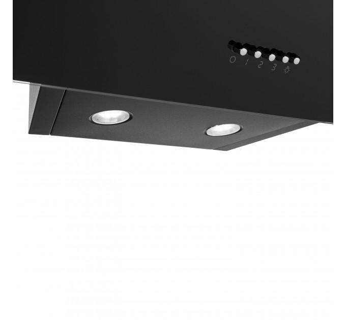 Вытяжка ARDESTO наклонная, 60см, 900м3ч, стекло, 2х1Вт LED, кнопочное, черный