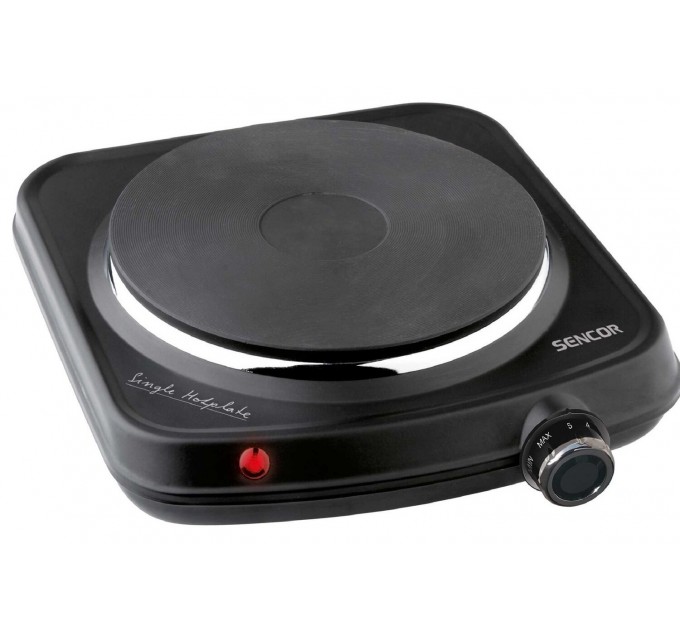 Плитка настольная Sencor электрическая, комф. - 1 на 1.5кВт, управл. - мех., черный