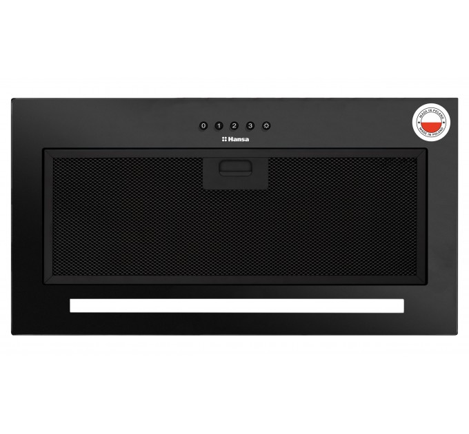 Витяжка Hansa вбудована, 55см, 280м.куб/год., чорний