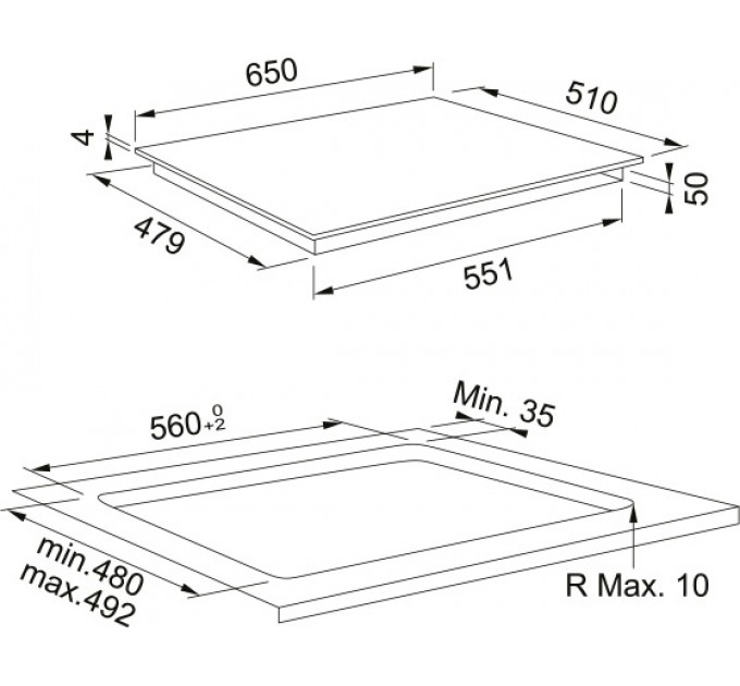 Варочная поверхность Franke Smart FSM 654 I B BK, индукционная, Slider, Bridge, Power Limitation, чёрный