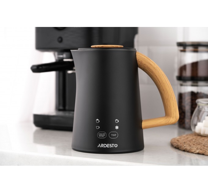 Вспениватель-подогреватель ARDESTO 500Вт, емкость резервуара-500мл, LED-дисплей, черный