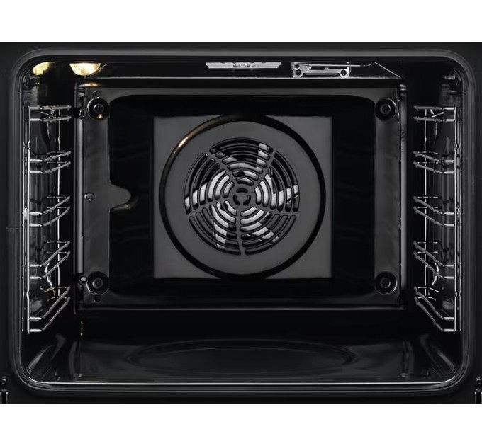 Духовой шкаф Electrolux электрический, 72л, А, пар, дисплей, конвекция, телескопические направляющие, ф-ция пароварки, черный