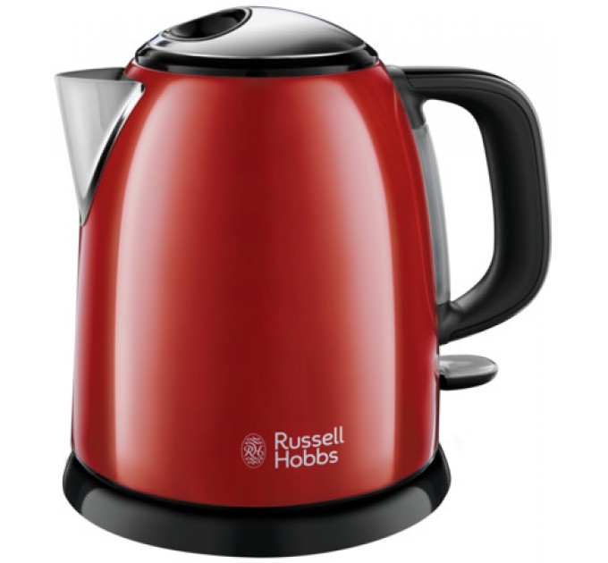 Электрочайник Russell Hobbs Colours Plus Mini 1л, металл, красно-черный