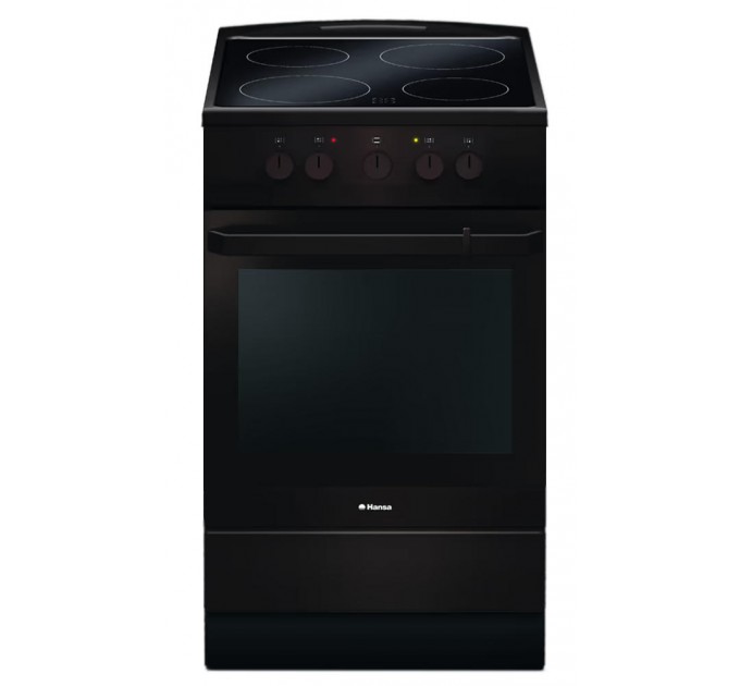 Плита Hansa электрическая стеклокерамическая, 50х60см, 68л, коричневый