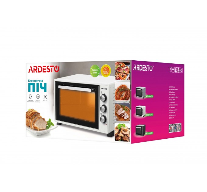 Печь электрическая ARDESTO, 40л, 1300Вт, механич., белый