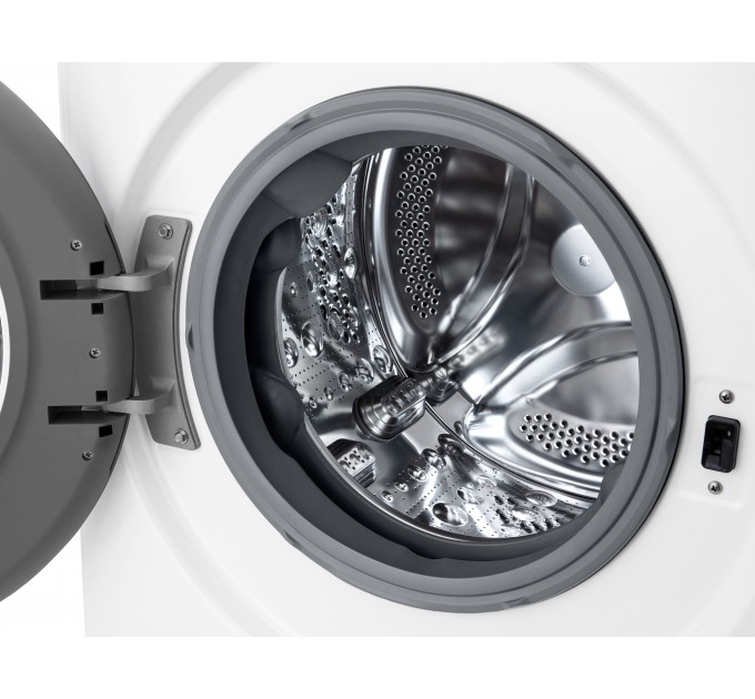 Стиральная машина LG фронтальная, 8кг, 1200, A, 48см, дисплей, пар, инвертор, белый