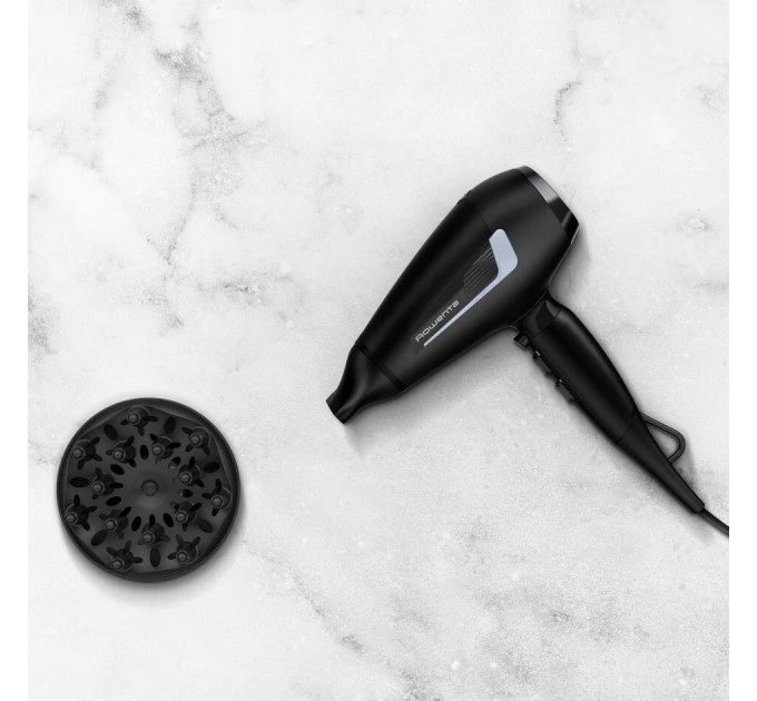 Фен Rowenta Pro Expert, 2100Вт, 3 режими, дифузор, іоніз-я, хол. обдув, чорний