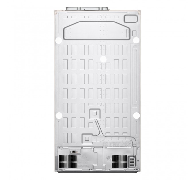 Холодильник LG SBS, 179x91х74, холод.отд.-423л, мороз.отд.-241л, 2дв., E, NF, инв., диспл внутр., бежевый