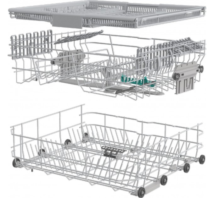 Посудомоечная машина Gorenje, 16компл., A+++, 60см, дисплей, 3 корзины, AquaStop, серый