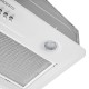 Вытяжка ARDESTO встраиваемая, 52см, 700м3ч, метал, 2х1Вт LED, кнопочное, белый