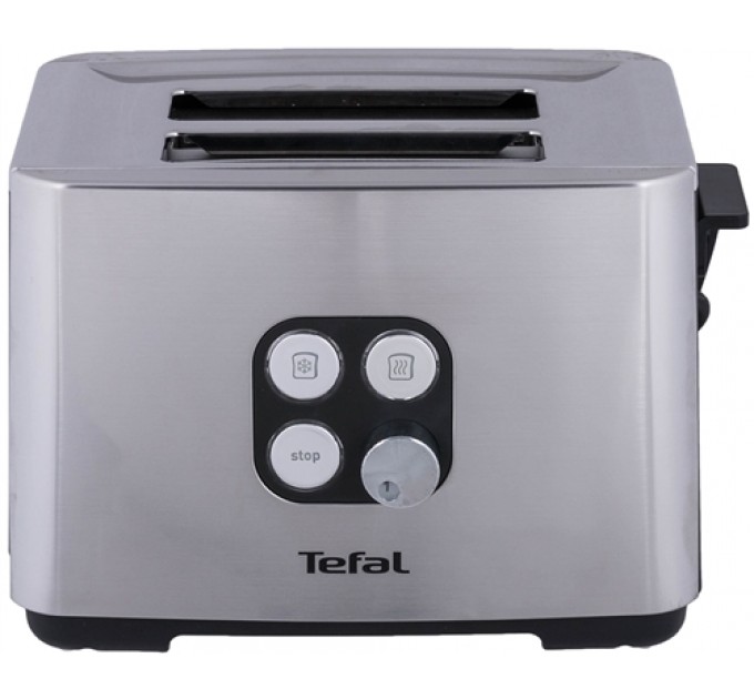 Тостер Tefal Cube 900Вт, металл/пластик, черный