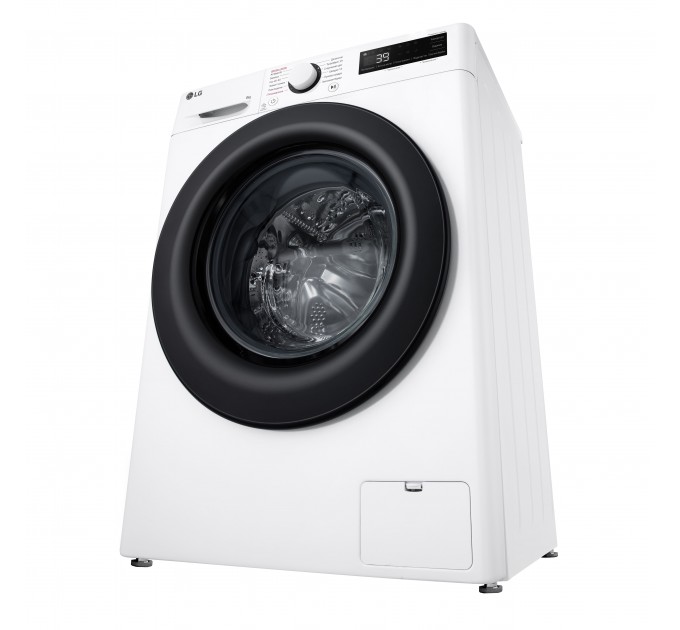 Стиральная машина LG фронтальная, 8кг, 1200, A, 48см, дисплей, пар, инвертор, белый