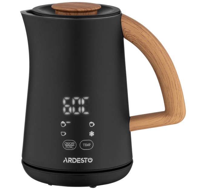 Вспениватель-подогреватель ARDESTO 500Вт, емкость резервуара-500мл, LED-дисплей, черный