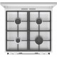 Плита Gorenje комби, 71л, 60x60см, дисплей, IconLed, чугун, белый