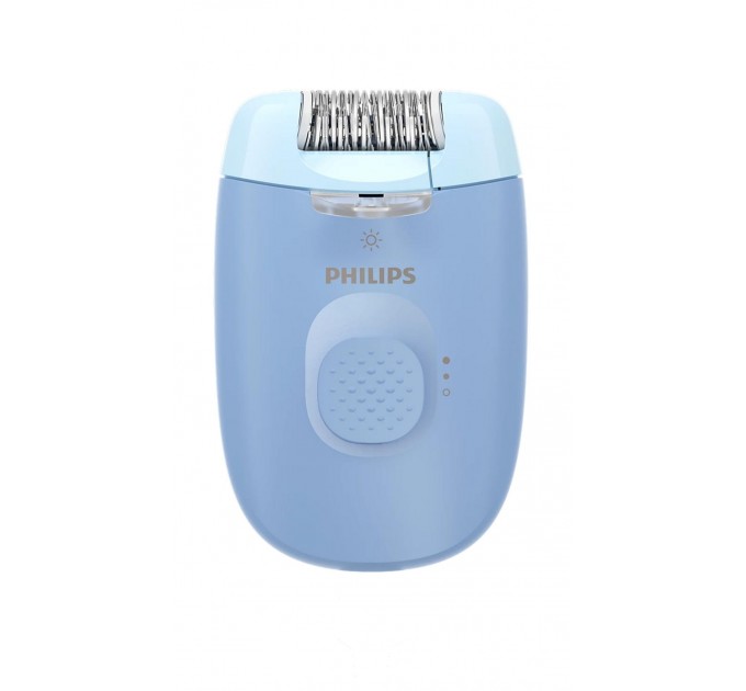 Эпилятор Philips Series 2000 дисковый, от сети, сух., с подсветкой, насадок-2, голубой