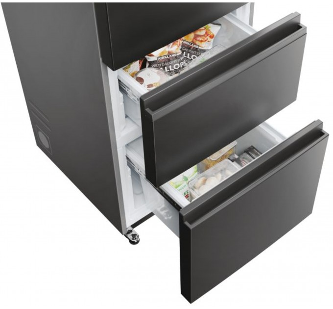 Холодильник Haier многодверный, 190.5x70х64.8, холод.отд.-354л, мороз.отд.-174л, 3дв., А+, NF, инв., дисплей, зона нулевая, черный