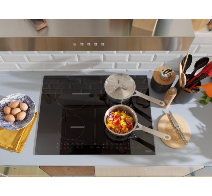 Варочная поверхность Franke Smart FSM 654 I B BK, индукционная, Slider, Bridge, Power Limitation, чёрный
