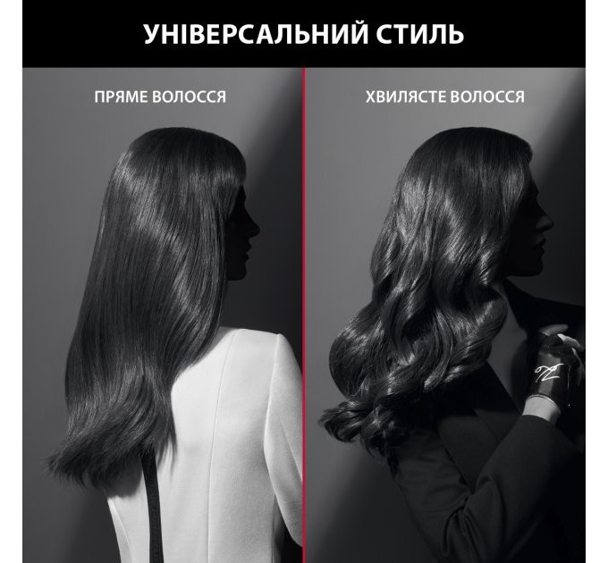 Фен Rowenta x Karl Lagerfeld K/Pro Stylist, 2200Вт, 3 режими, іоніз-я, дифузор, 2 концентратора, хол. обдув, чорний