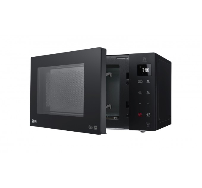 Мікрохвильова піч LG, 23л, електрон. керування, 1000Вт, гриль, дисплей, чорний