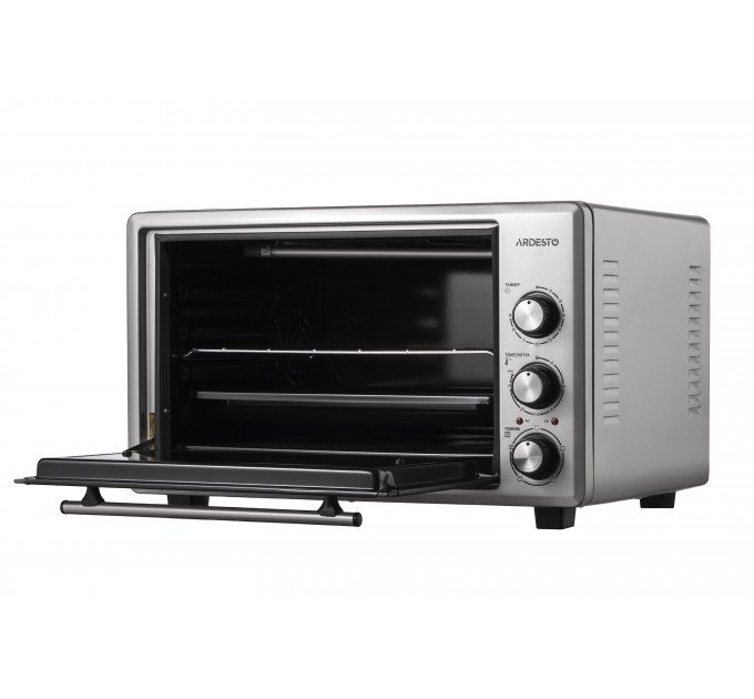 Піч електрична ARDESTO, 40л, 1300Вт, механіч., конвекція, подвійне скло, сірий