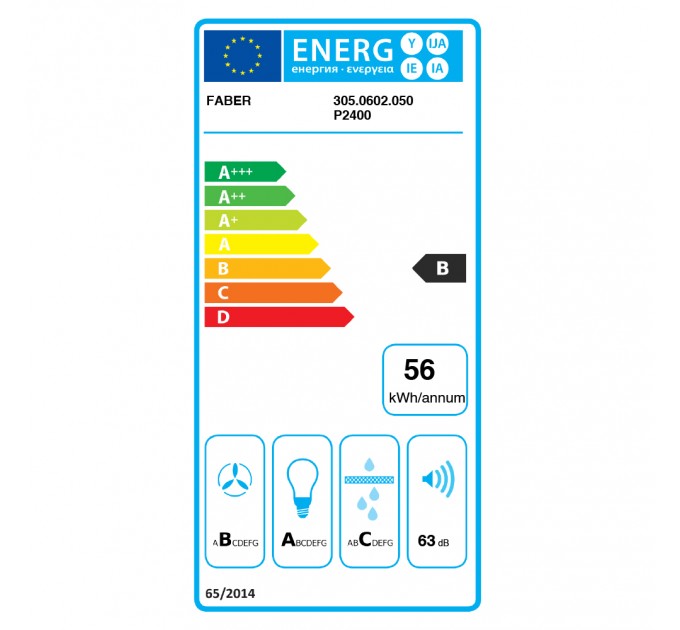 Вытяжка Faber встраиваемая, 70см, 968м.куб/ч, Inka Plus Hcs X A70, нерж
