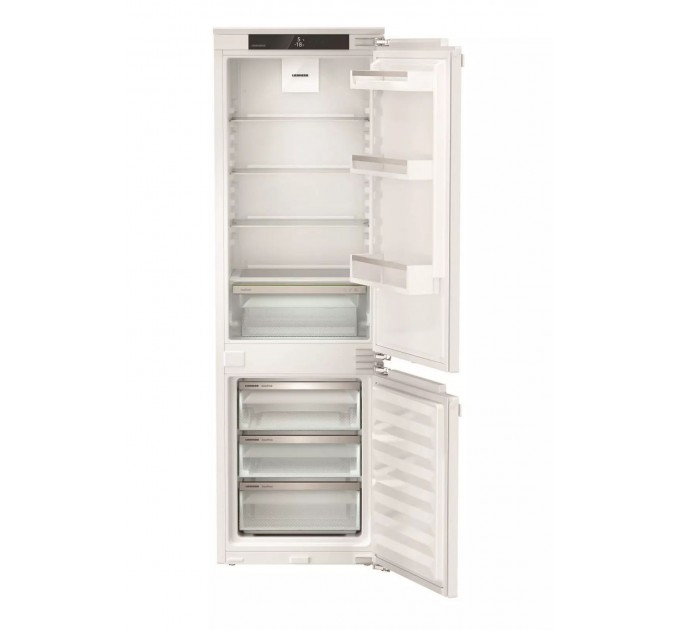 Холодильник Liebherr встраиваемый с нижн. мороз., 177x55.9х54.6, холод.отд.-182л, мороз.отд.-80л, 2дв., Е, ST, диспл внутр., белый